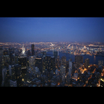 Blaue Stunde über Manhattan