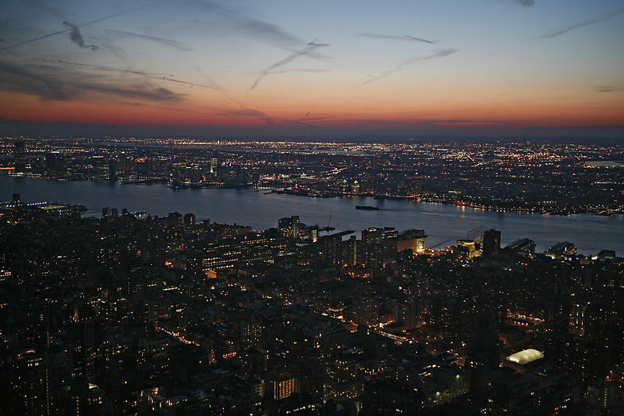 Sunset über Manhattan